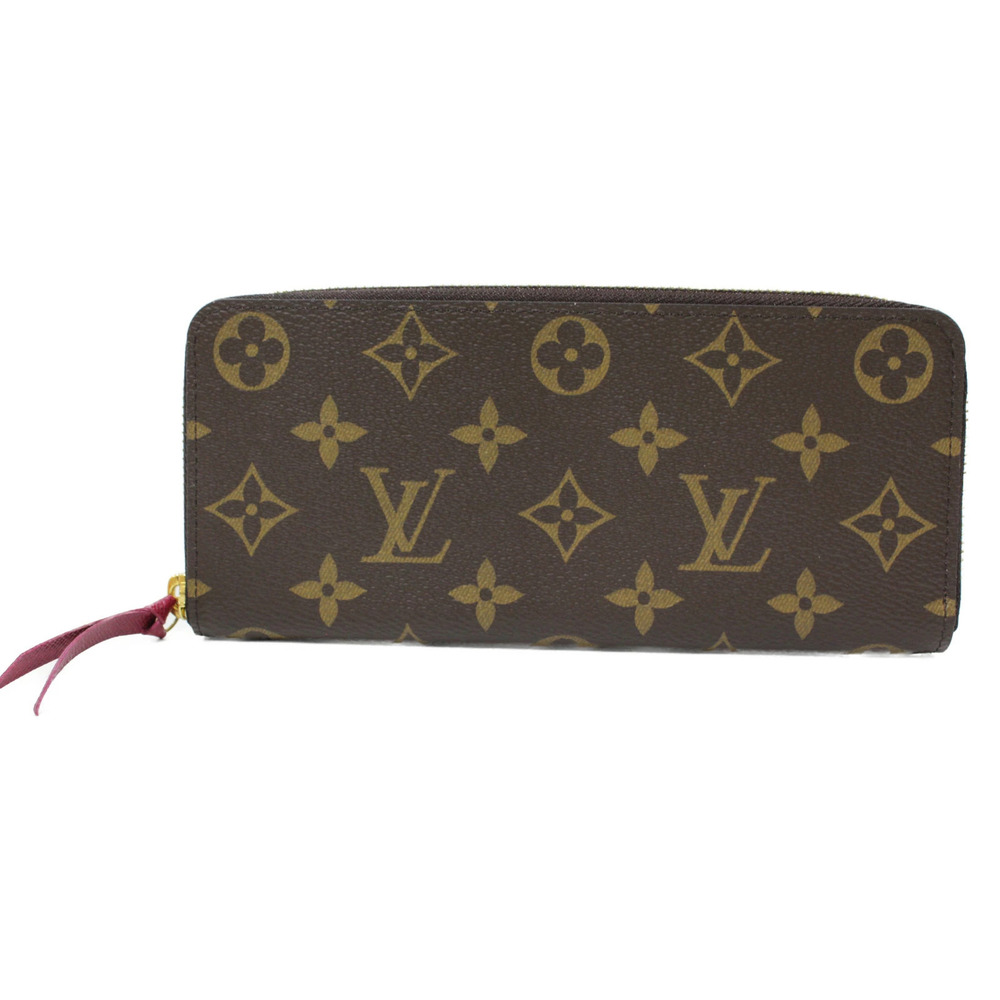 UnWith LOUIS VUITTON Portefeuille Clemence Damier Red Canvas Wallet